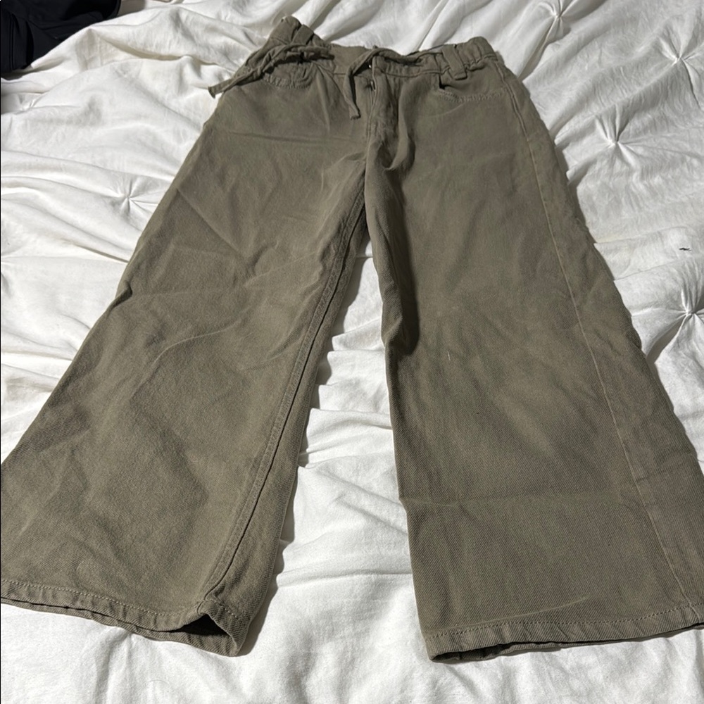 Girls wide leg jeans